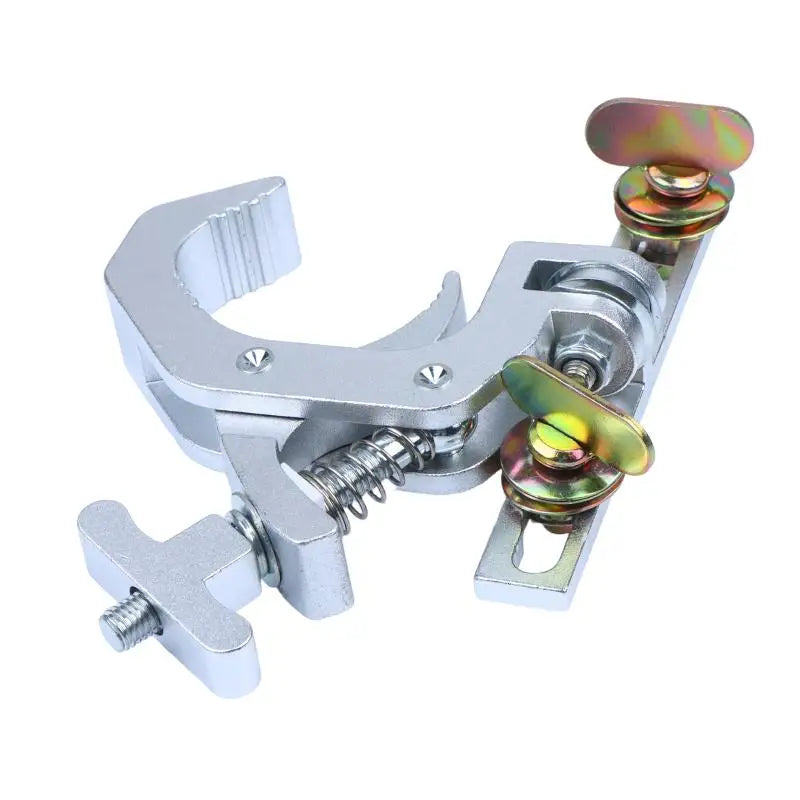 Aluminum Folding Truss Clamp for LED Moving Head Stage Light Stage Light Clamp Nixie Silver No plug