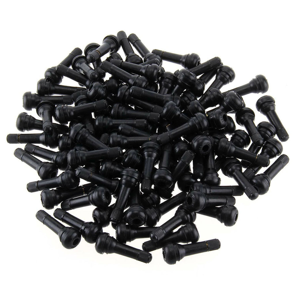 100Pcs TR414 Snap-In Tubeless Tire Valve Stems – Universal Fit Tire Valve Stems Nixie