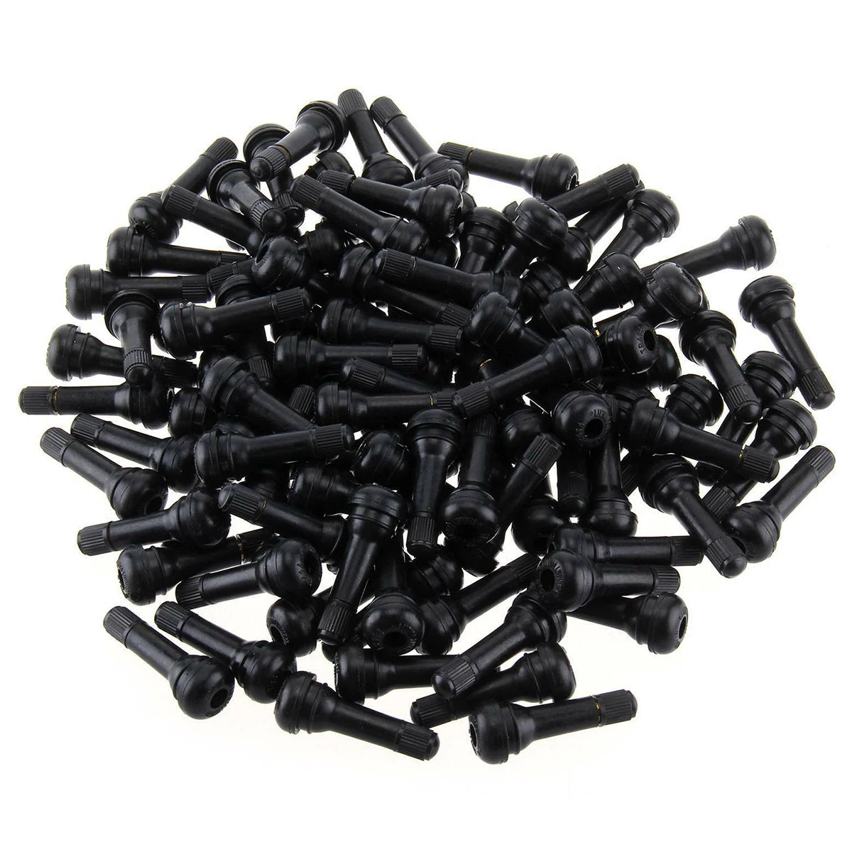 100Pcs TR414 Snap-In Tubeless Tire Valve Stems – Universal Fit Tire Valve Stems Nixie