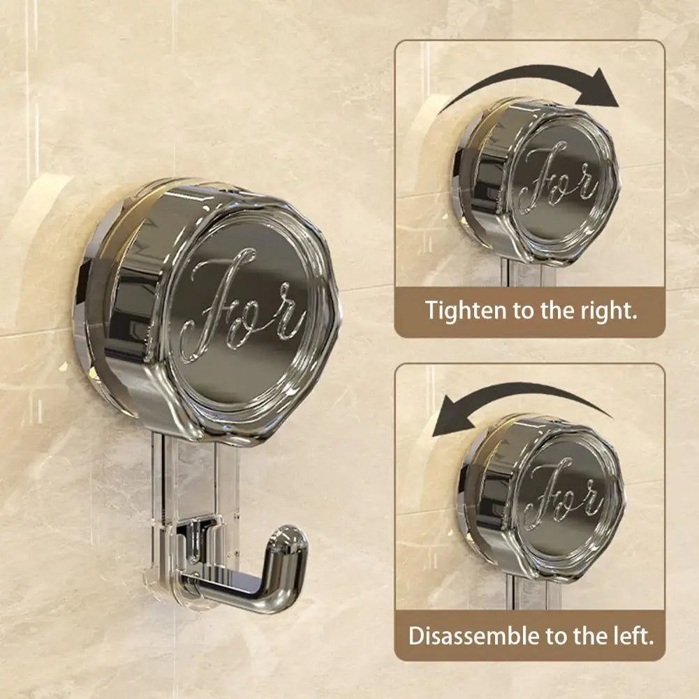 No-Drill Suction Cup Wall Hook for Kitchen & Bathroom Tiles