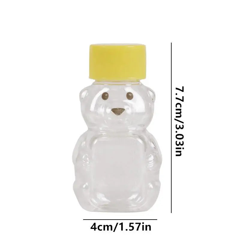 Mini Bear Squeeze Sauce Bottles – Portable Condiment Containers
