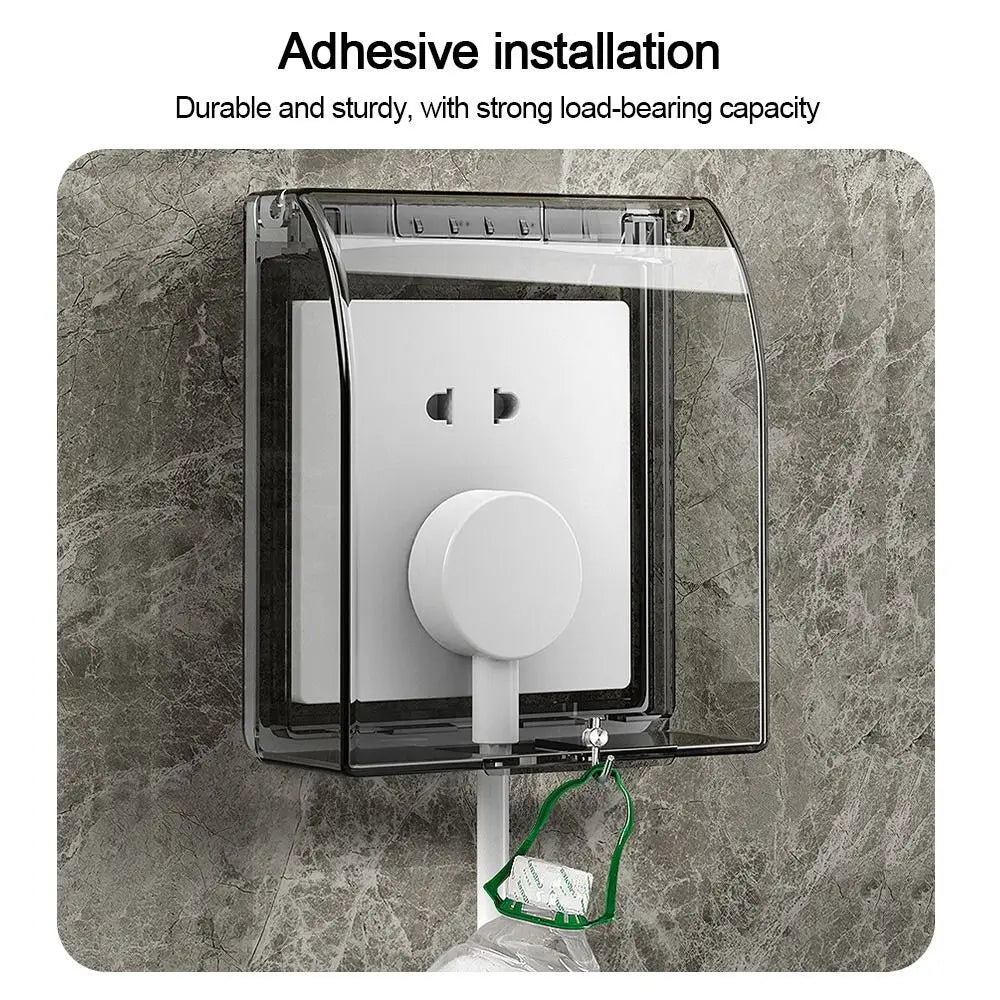 86 Type Waterproof Switch & Outlet Cover – Self-Adhesive Wall Box