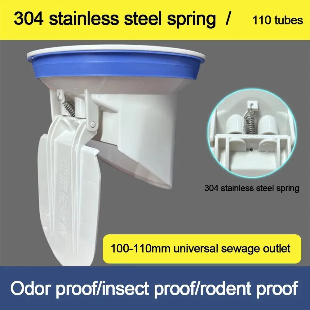 Auto-Closing Toilet Flange Seal Ring – Anti-Leak Drain Cover Floor Drain Seal Nixie