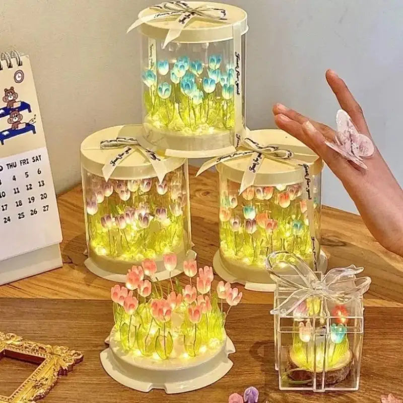 DIY Flower Sea Night Light Lamp Kit – Handmade Craft Decor DIY Night Light Kit Nixie