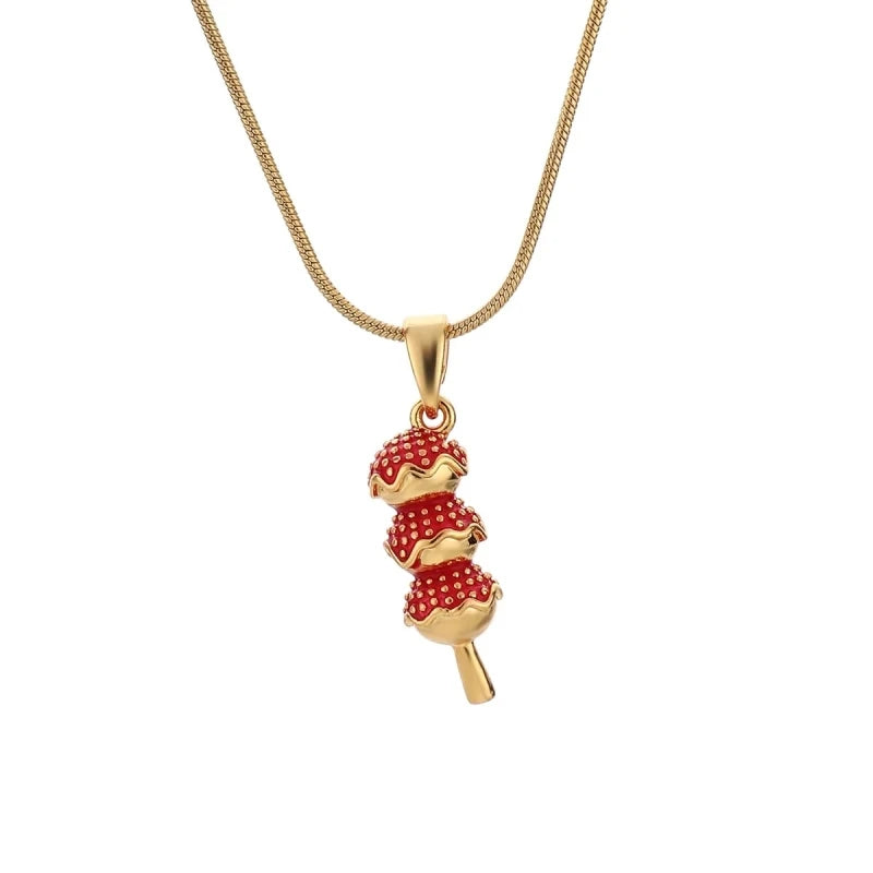 Women's Gold-Plated Copper Pendant Necklace – Steel Chain Pendant Necklace Nixie
