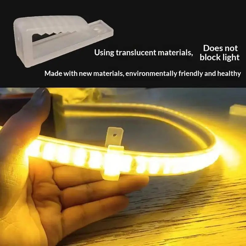 50Pcs Universal LED Strip Clips 8-20mm Mounting Fasteners LED Strip Mounting Clips Nixie