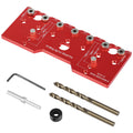 Shelf Pin Jig 1/4" Aluminum Alloy Drilling Guide 32mm Spacing Shelf Pin Drilling Jig Nixie red