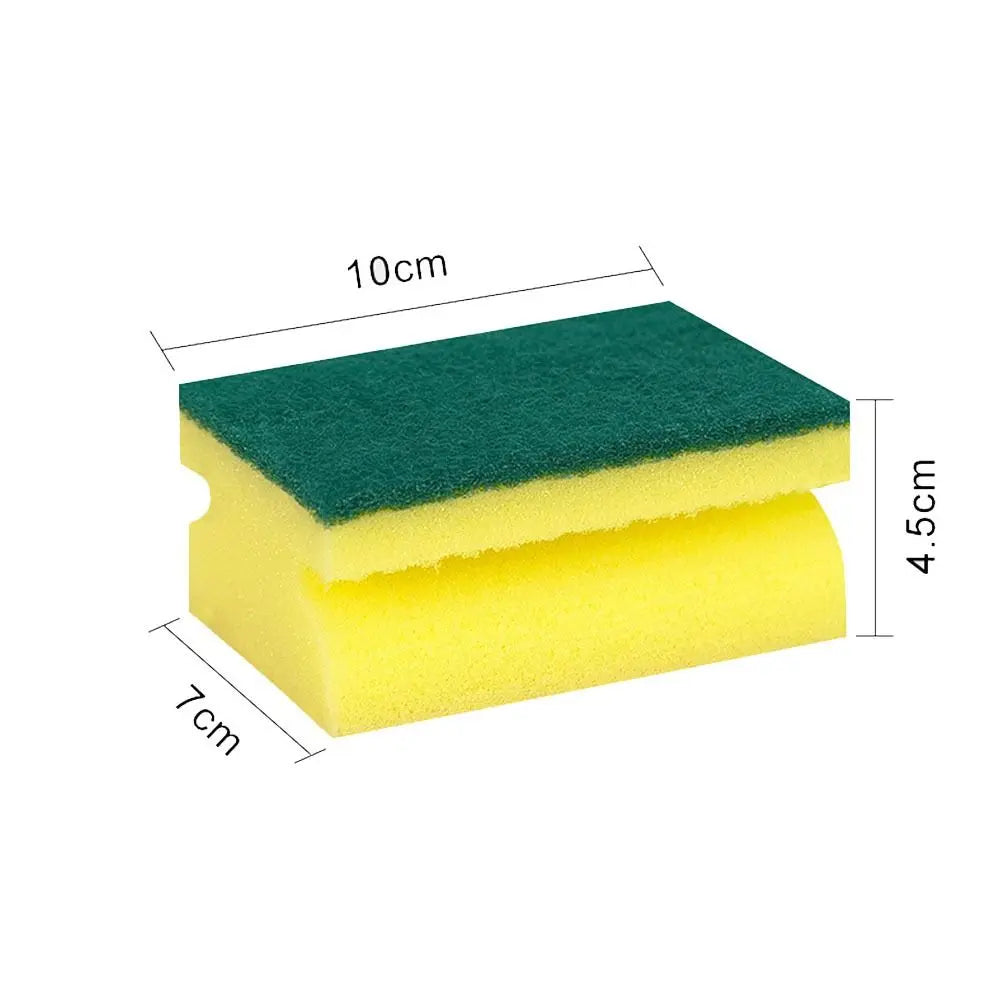 Double-Sided Dishwashing Sponge – Absorbent Scrubber 5/10 Pcs