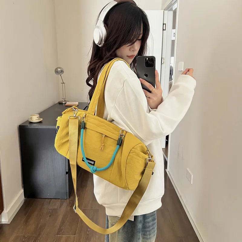 Nixie Waterproof Crossbody Bag – Unisex Lightweight Travel Sling Crossbody Shoulder Bag Nixie Yellow