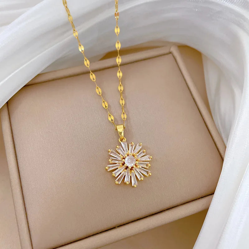 Heart Butterfly Knot Choker Necklace | Gold Stainless Steel