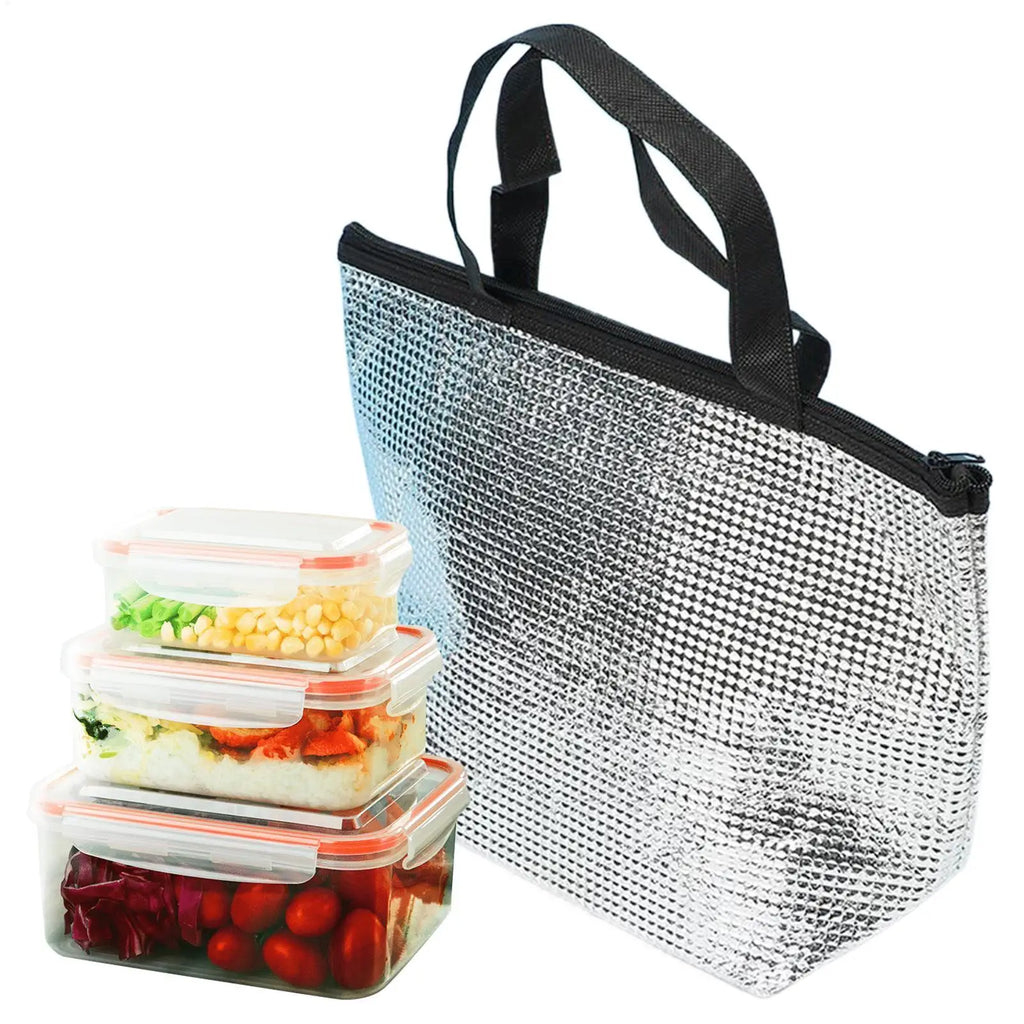 Foldable Aluminum Foil Insulated Cooler Bag | Bento Lunch Bag Insulated Cooler Bag Nixie Default Title