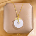 Fish Tail Pearl Pendant Necklace – Copper & Stainless Steel Pendant Necklace Nixie XL1779-45