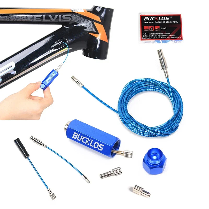 BUCKLOS Internal Bike Cable Routing Tool – MTB & Road Frames Bike Cable Routing Tool Nixie Cable Routing Kit