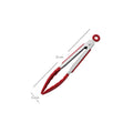 Silicone Kitchen Tongs 7/9/12" BPA Free | BBQ Grill Cooking Kitchen Cooking Tongs Nixie Red 1PCS 7inch