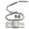 Double U-Bolt Cross Clamp Scaffolding Steel Pipe Connector Pipe Clamp Connector Nixie M8x20x20mm