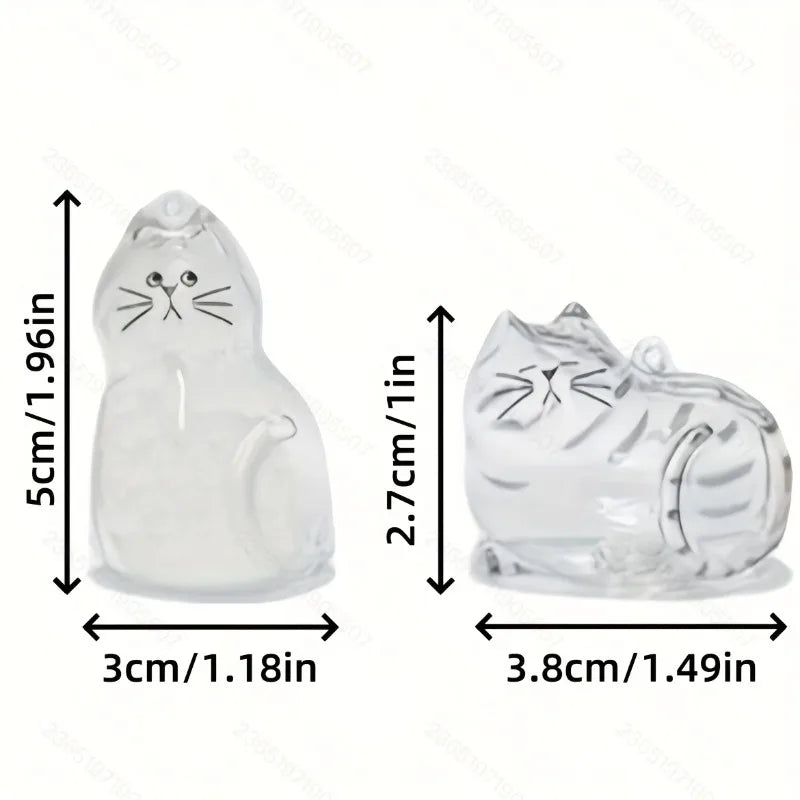 3pc Cat Hair Memorial Capsule – Cute Kitten Keepsake Ornament Pet Keepsake Capsule Nixie