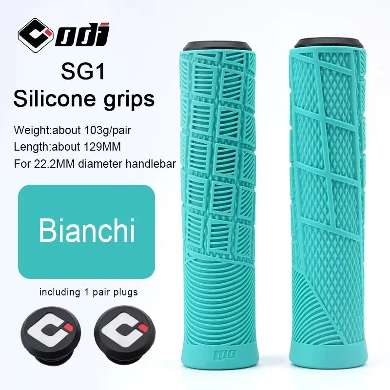 ODI Silicone MTB Bike Handlebar Grips – BMX & Folding Bike Bike Handlebar Grips Nixie SG1-Bianchi