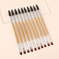 10Pcs Dual-Ended Eyeshadow & Spoolie Brow Brush Set