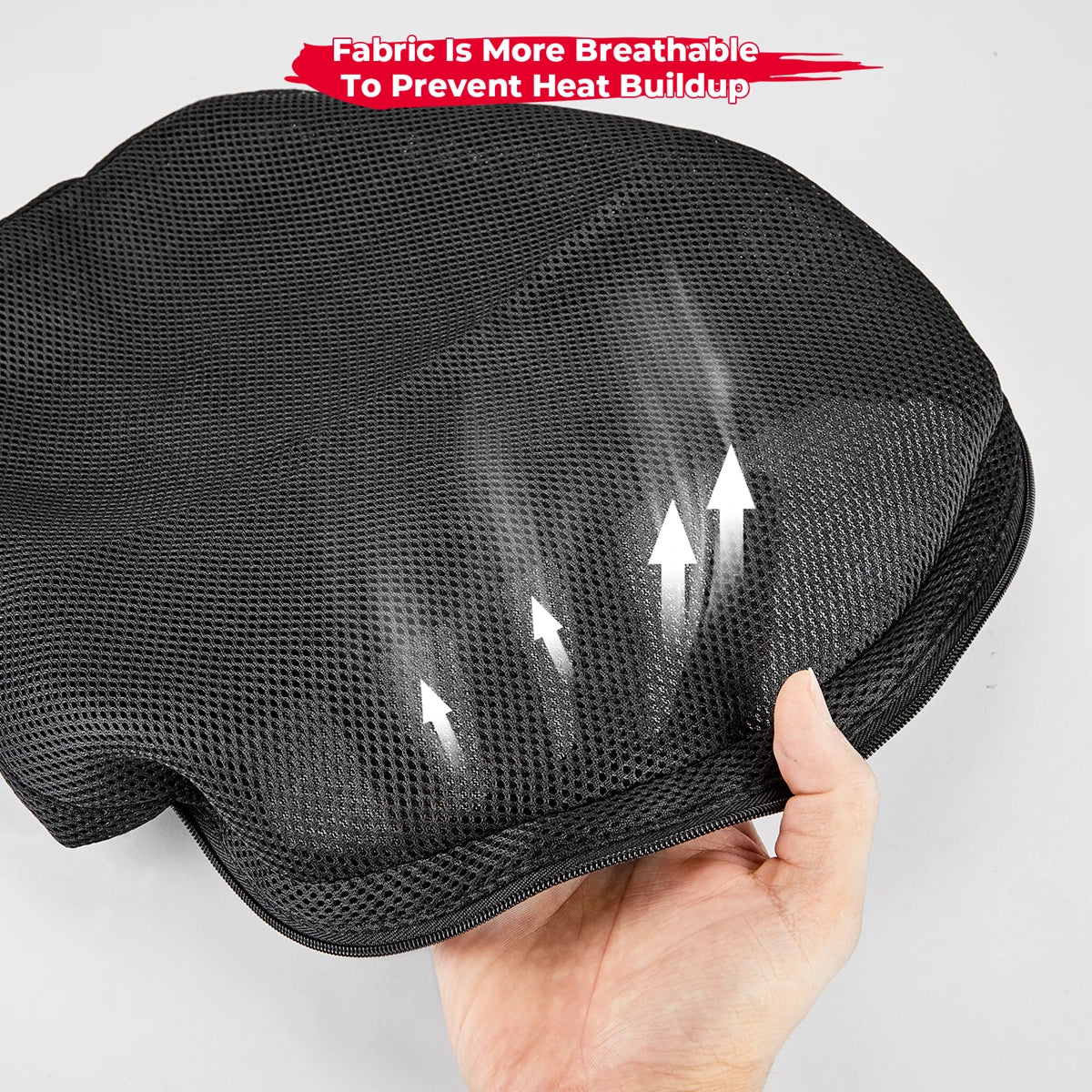 KEMIMOTO 3D Air Inflatable Motorcycle Seat Cushion for Touring Motorcycle Seat Cushion Nixie