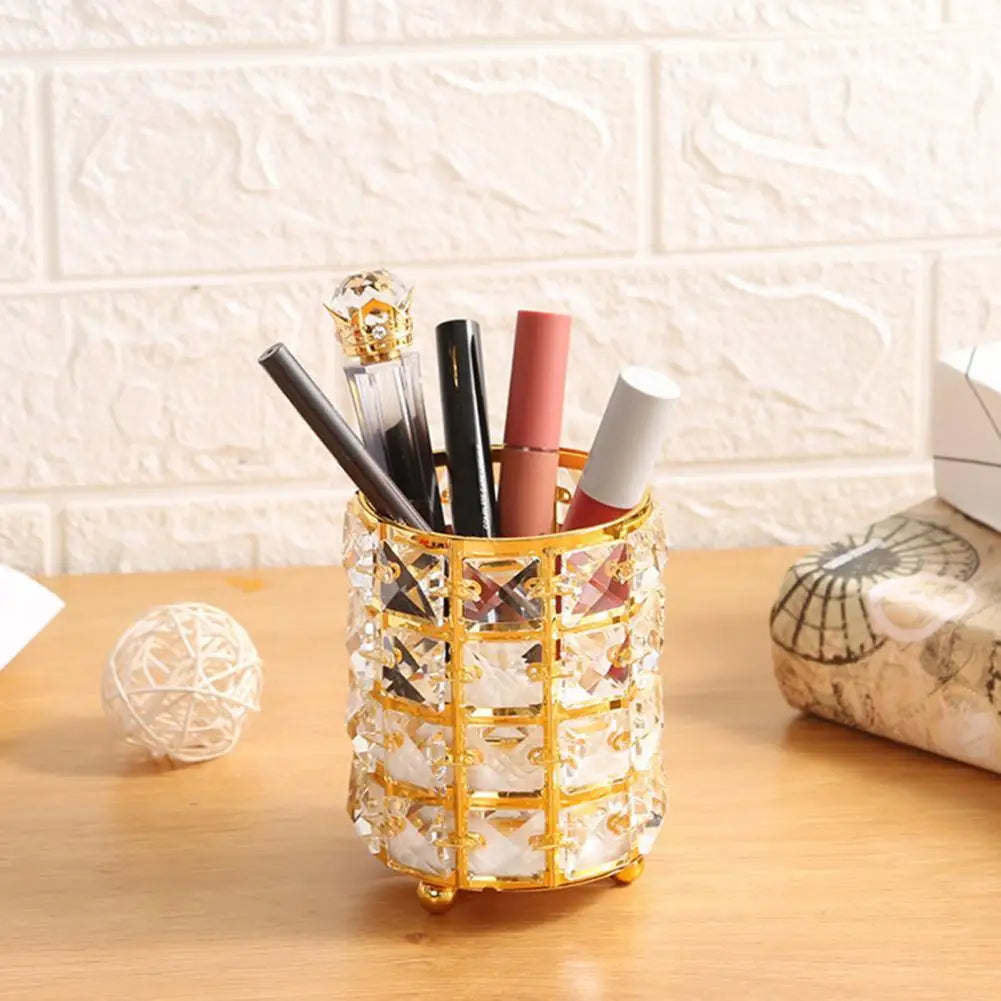 Rhinestone Pen Holder – Clear Elegant Desktop Organizer Desktop Pen Organizer Nixie