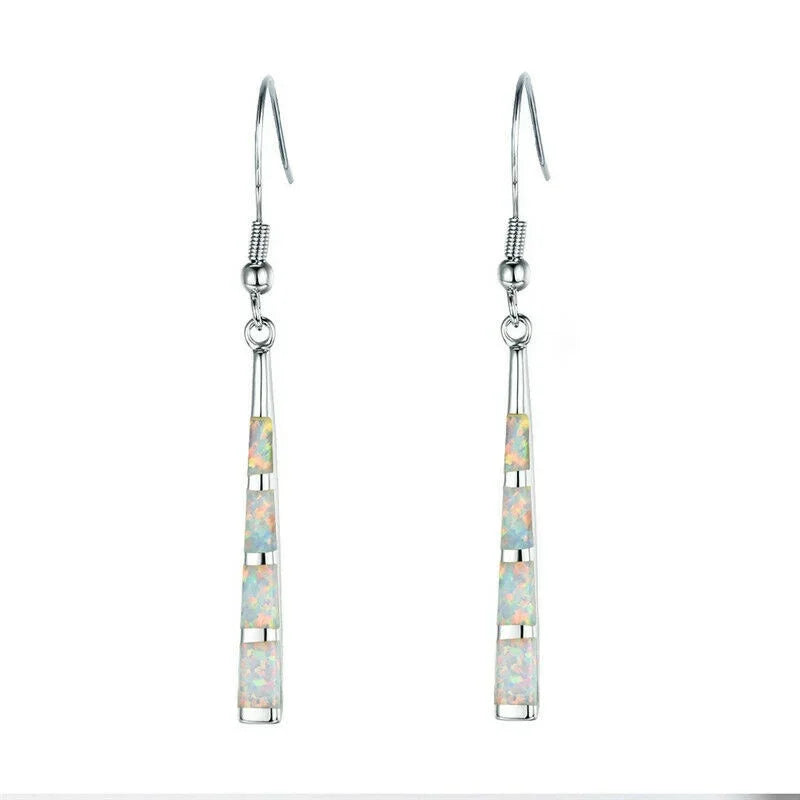 Simulated Opal Zircon Stud Earrings – Nickel-Free Women's Stud Earrings Nixie