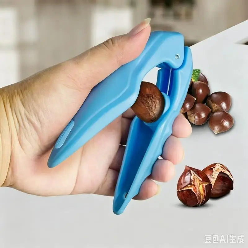 Chestnut Opener – Serrated Steel Blades & Ergonomic Handle Nut Shell Opener Nixie