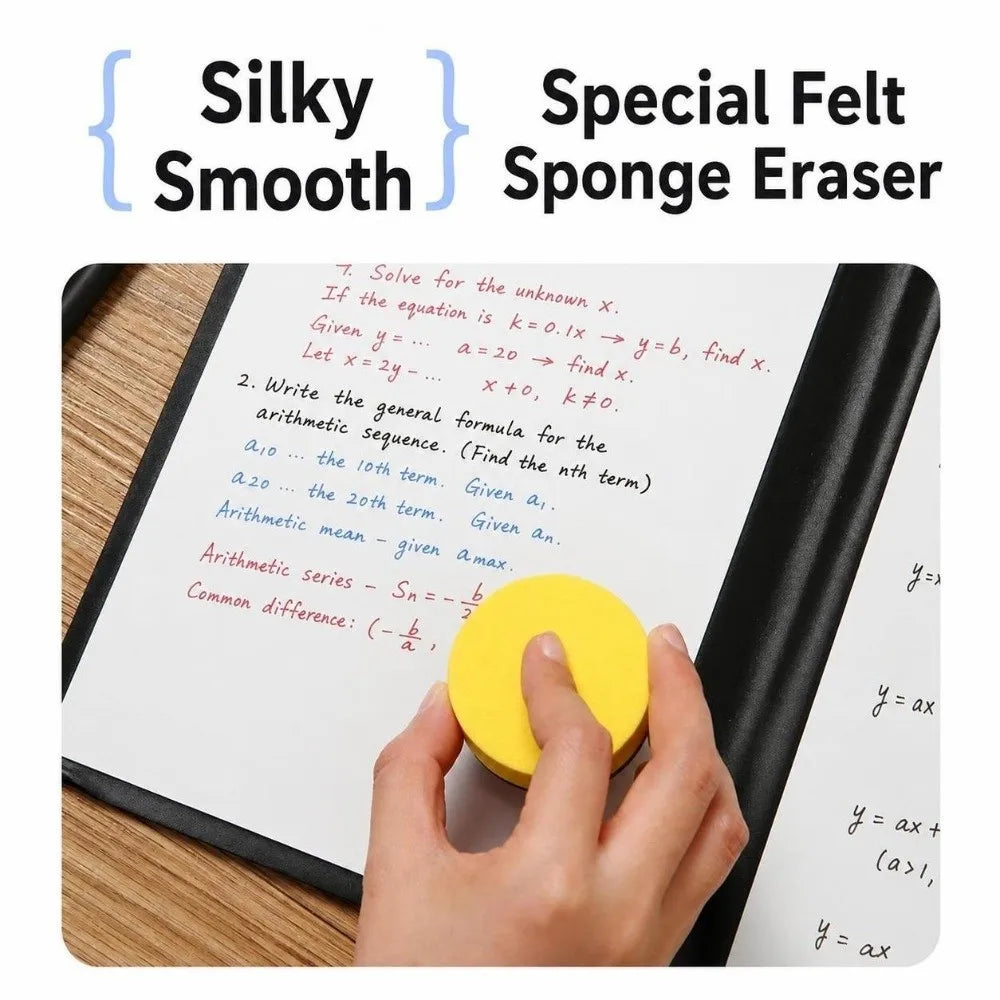 A5 Foldable Dry Erase Whiteboard Notebook – Reusable Writing Pad