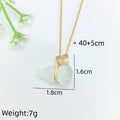 Gourd Pendant Necklace – Gold Stainless Steel Clavicle Chain Pendant Necklace Nixie XL1780-49