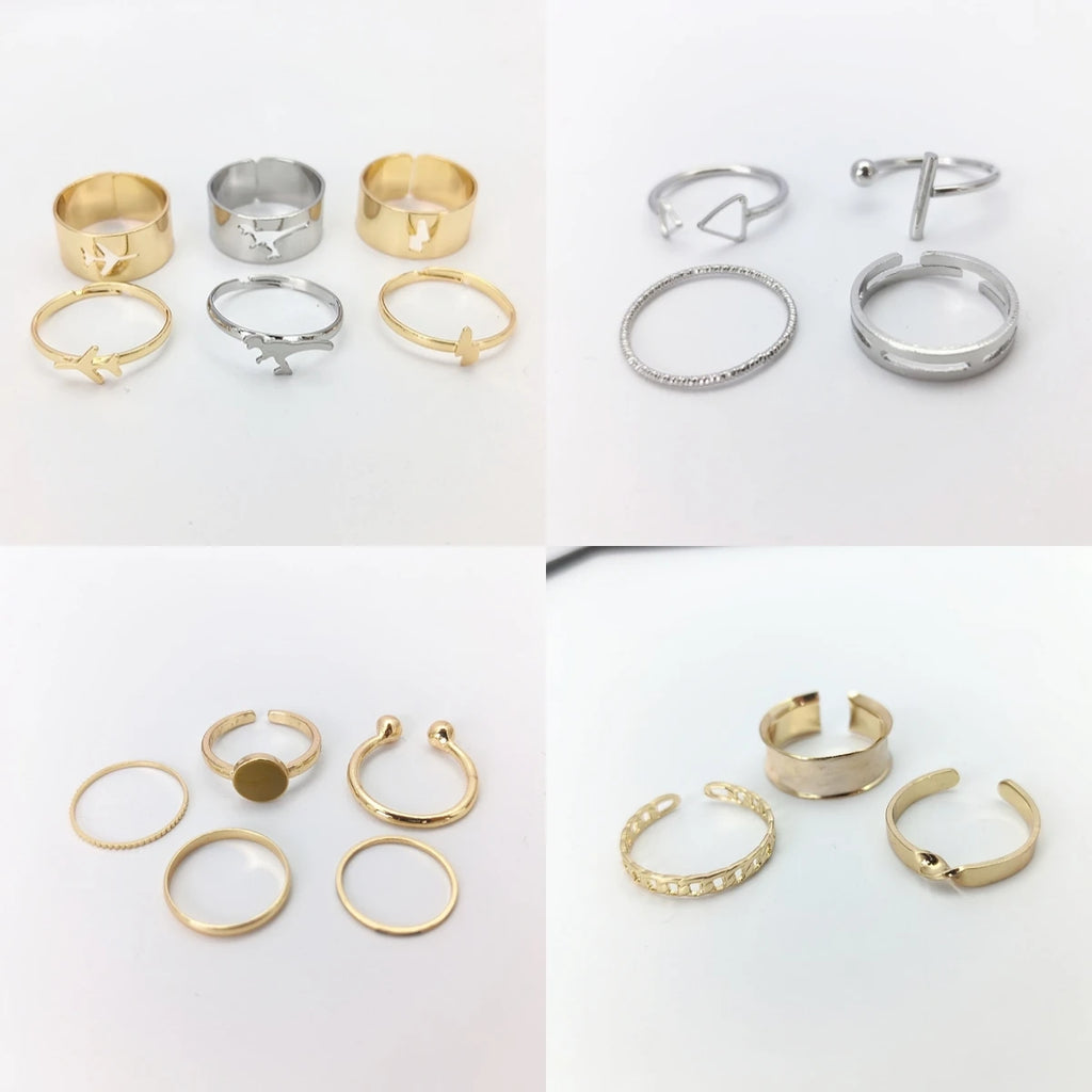 Vintage Geometric Adjustable Open Ring for Women | Minimalist Fashion Ring Nixie