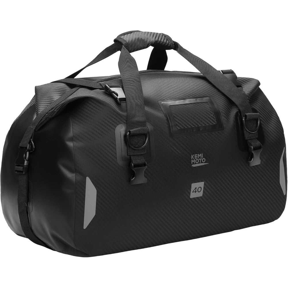 KEMITOUR 40L/65L Waterproof Motorcycle Tail Dry Bag Motorcycle Tail Bag Nixie 40L