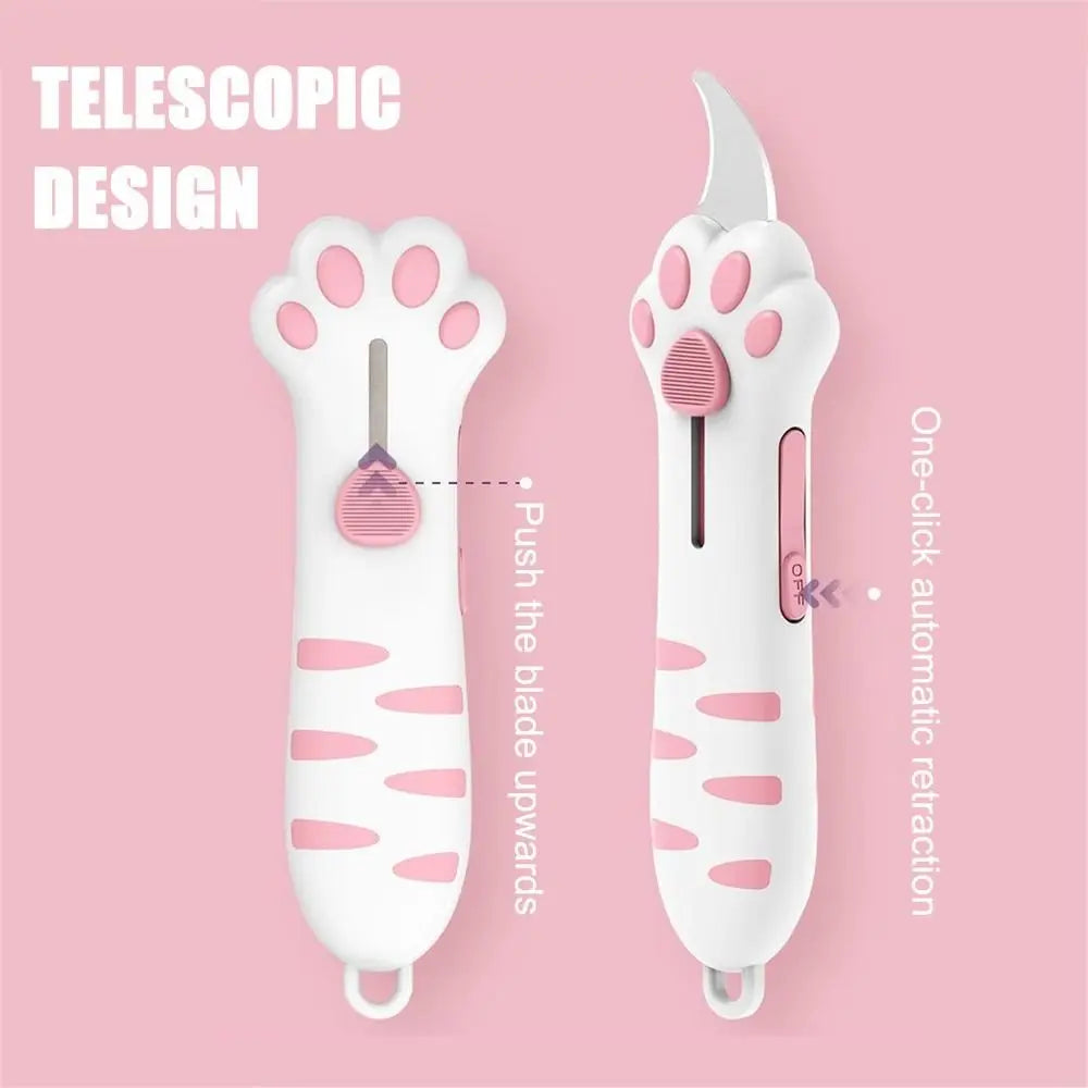 Cat Paw Box Cutter – Cute Portable Paper Cutting Tool Box Cutter Nixie