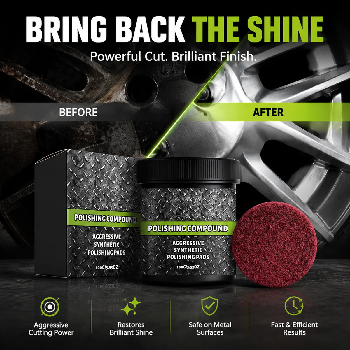 Polishing Compound Kit – Car Paint, Metal & Surface Polish Polishing Compound Kit Nixie