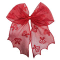 Gothic Lace Tulle Bow Hair Clips – Bat Halloween Hairpins Gothic Hair Clip Nixie 05