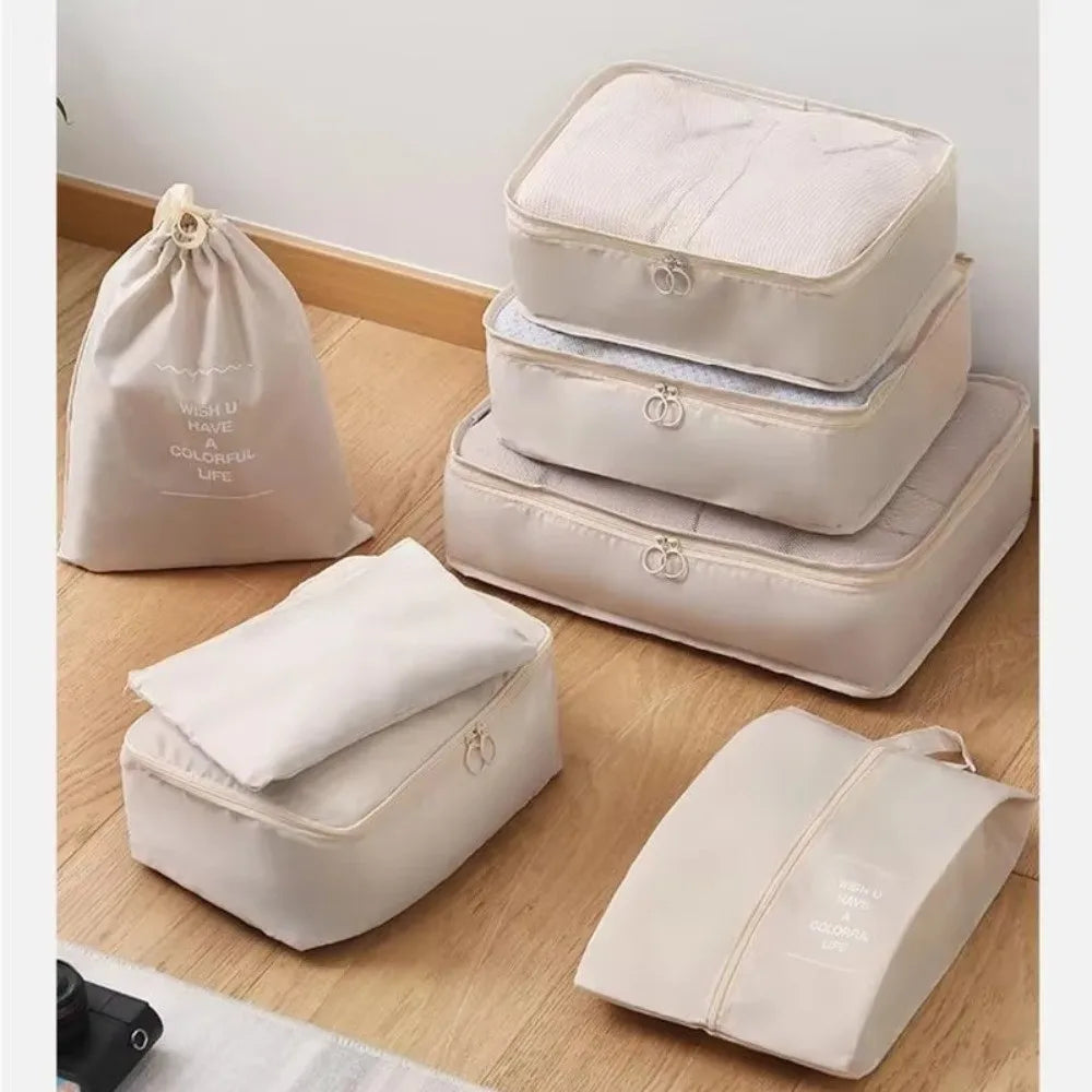 7-Piece Travel Organizer Bag Set – Waterproof Packing Cubes Travel Organizer Set Nixie
