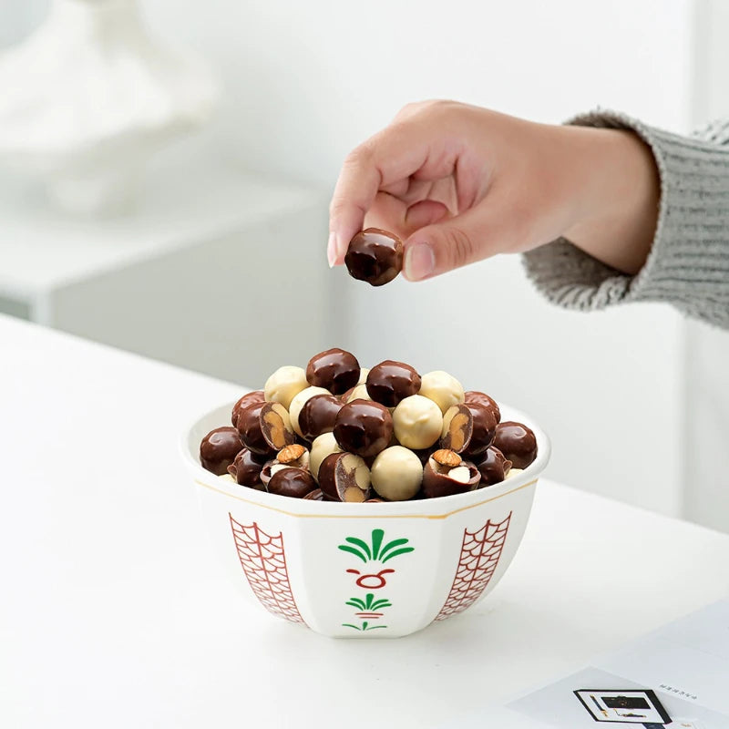 6-Inch Arabic Ceramic Dessert Bowl | Microwave Safe 700ml Ceramic Dessert Bowl Nixie
