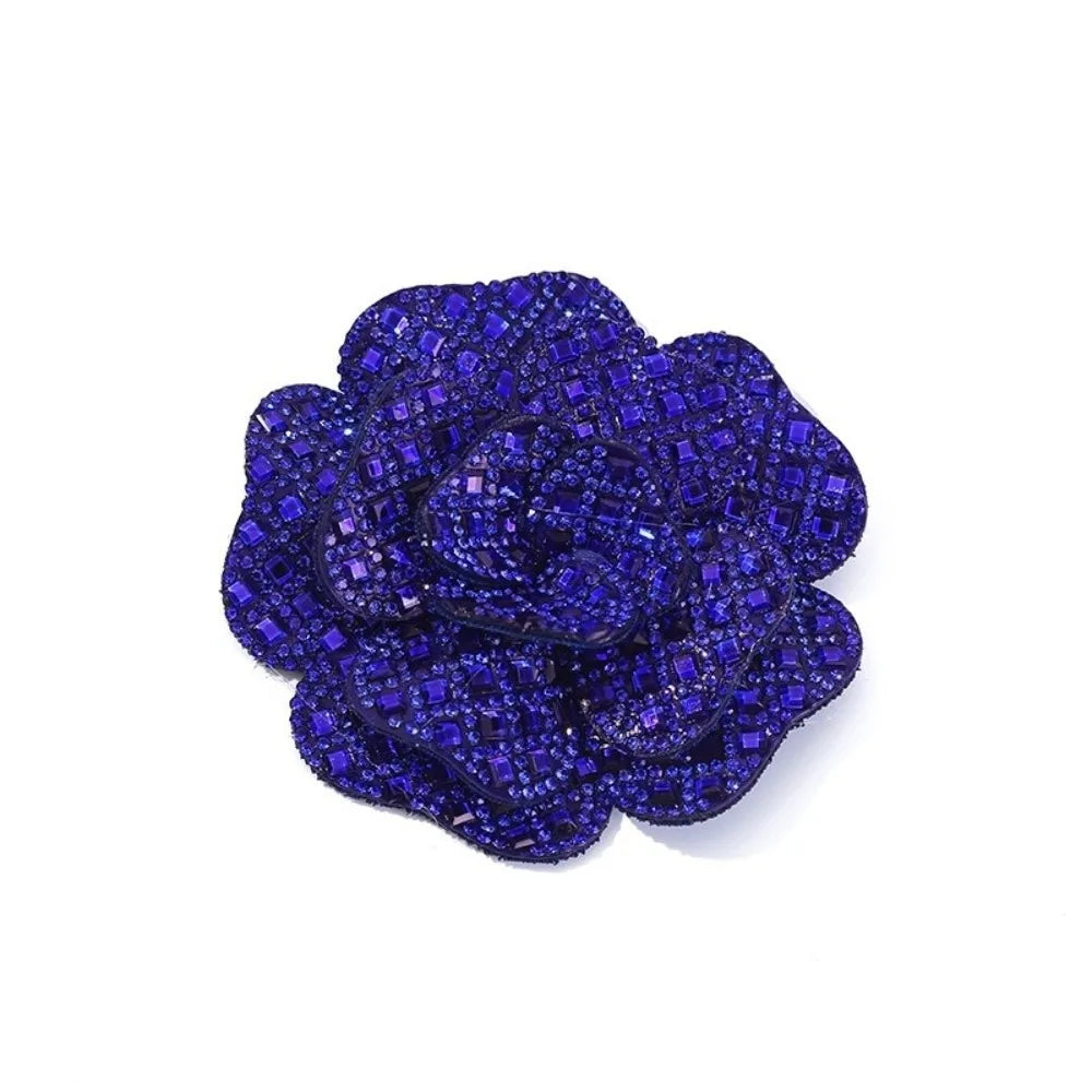 3D Rhinestone Flower Patch – DIY Brooch Corsage Badge