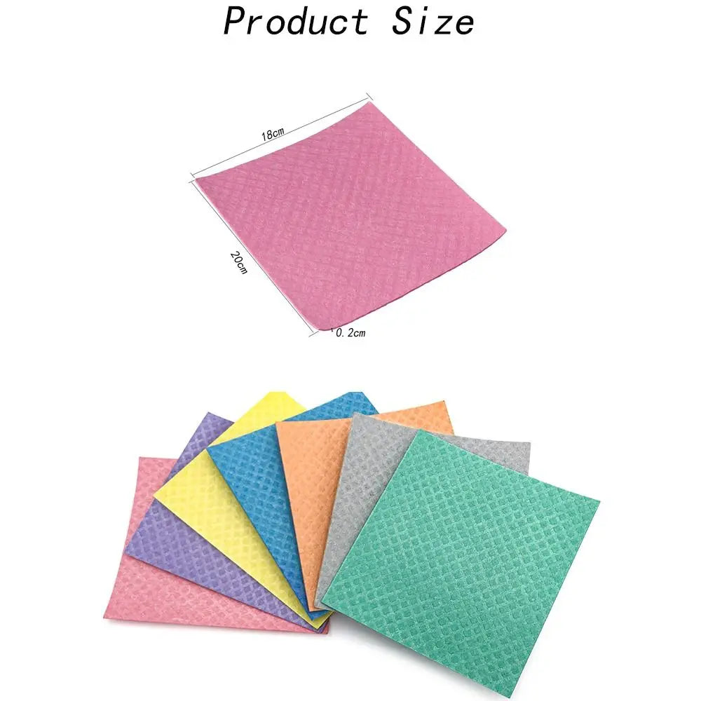 10-Pack Reusable Cellulose Sponge Dishcloths | Swedish Kitchen Cloths Reusable Dishcloths Nixie