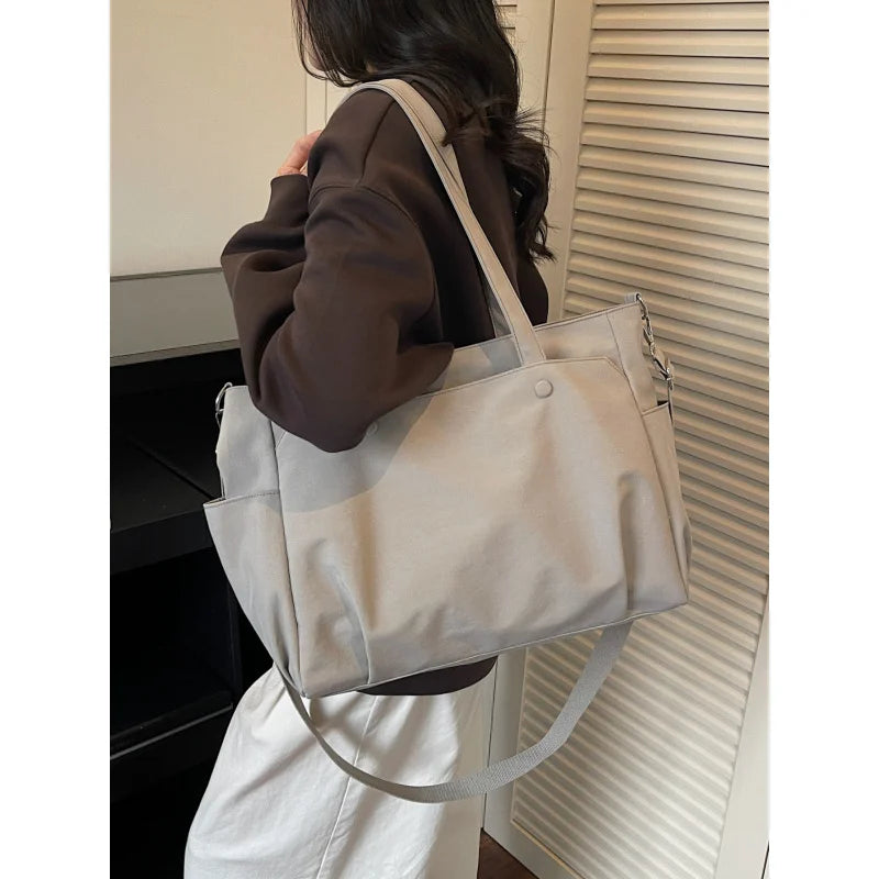 Nixie Canvas Tote Bag – Large Women's Shoulder Handbag
