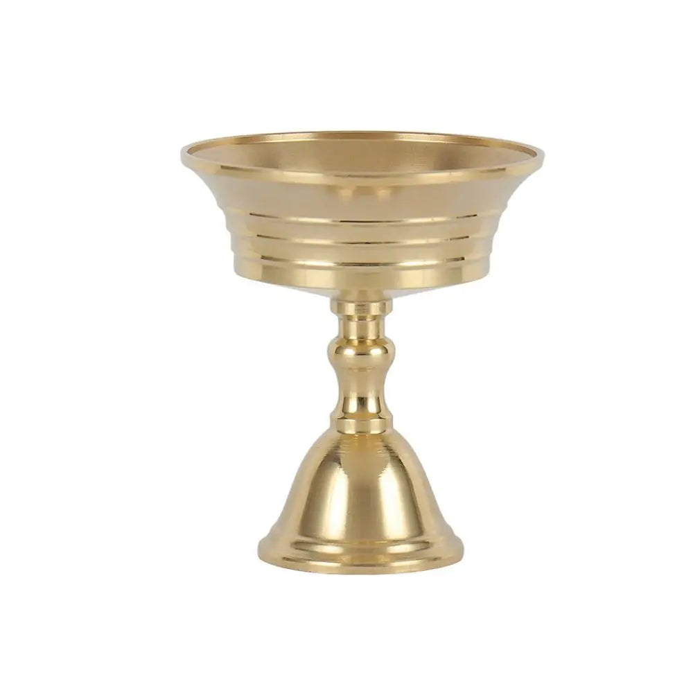 Copper Butter Lamp Holder Golden Candlestick Multi-Size