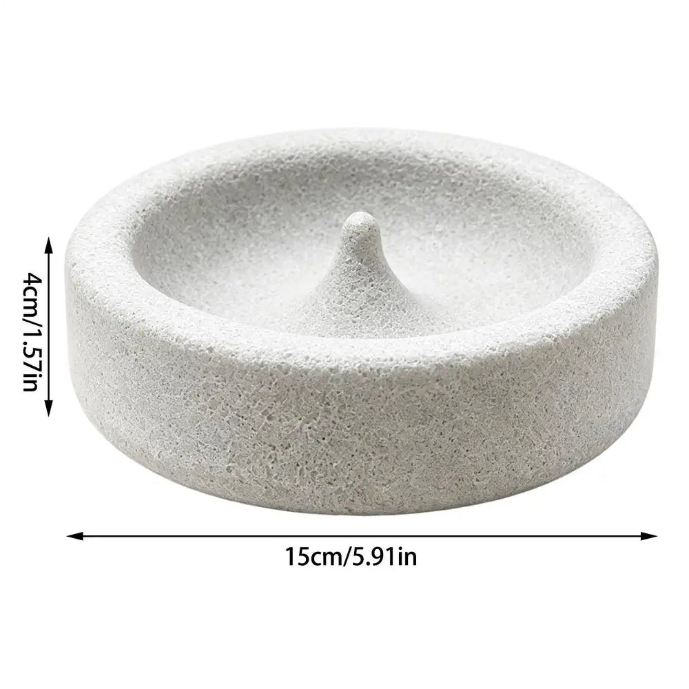Pumice Bird Feeder Bowl – Flower Shape, Splash-Proof