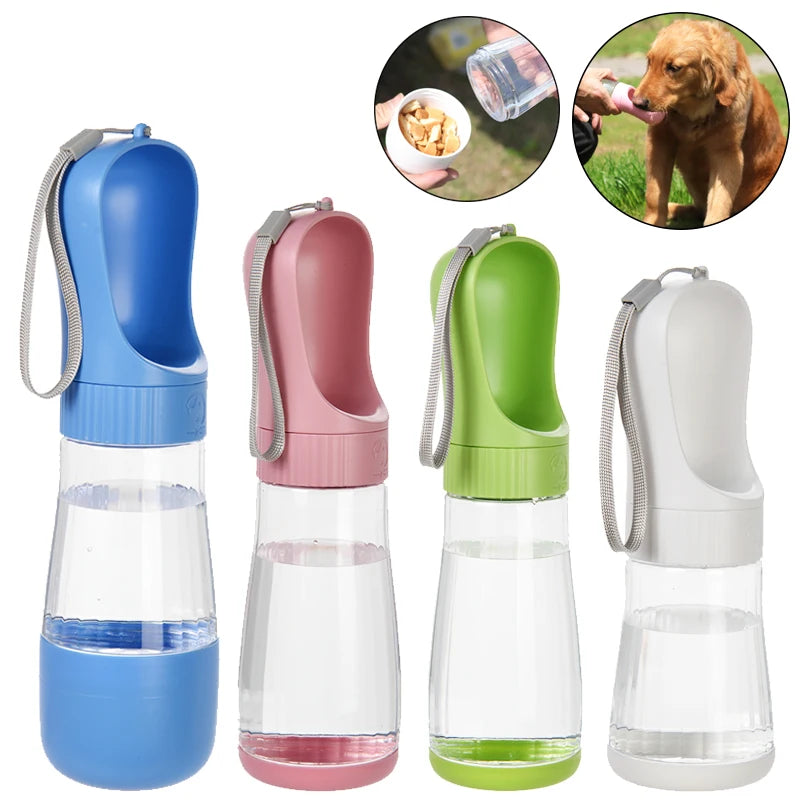 2-in-1 Portable Dog Water Bottle & Food Container Travel Pet Travel Water Bottle Nixie