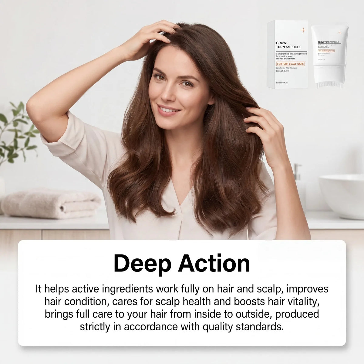 GROW:TURN Ampoule Scalp Serum – Nourishing Hair Root Treatment Scalp Care Serum Nixie