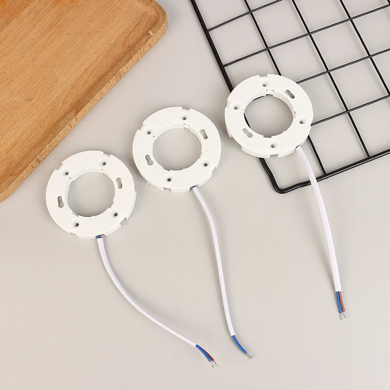 5-Pack GX53 Lamp Holder Base Fitting with Fly Leads – LED & CFL