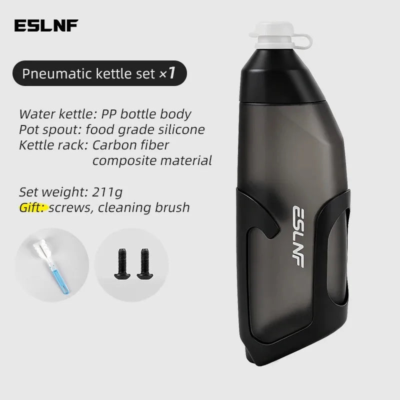 ESLNF 680ml Aerodynamic Cycling Water Bottle with Cage Cycling Water Bottle Nixie Black