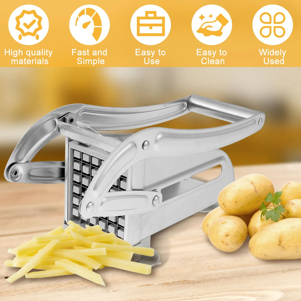 Stainless Steel French Fry Cutter & Vegetable Slicer Vegetable Fry Cutter Nixie