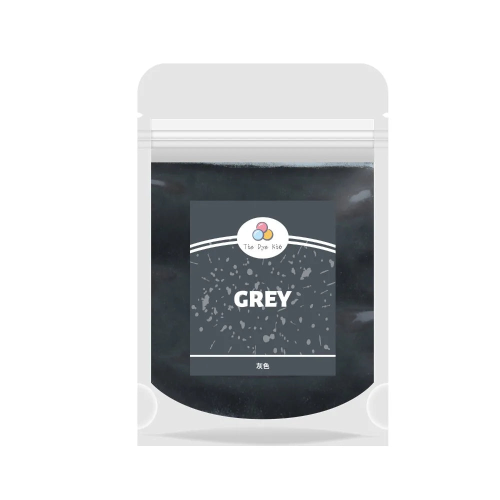 10g Reactive Tie Dye Powder – DIY Fabric Dye for Cotton & Linen Fabric Tie Dye Powder Nixie Grey