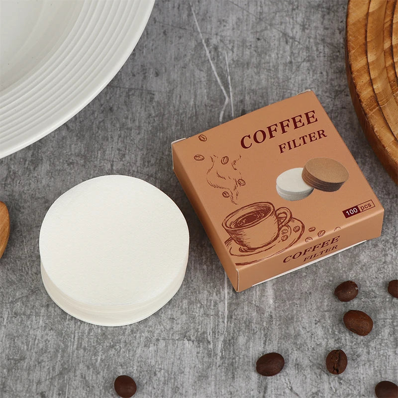 100Pcs Espresso Paper Filters 54-68MM Puck Screen Portafilter