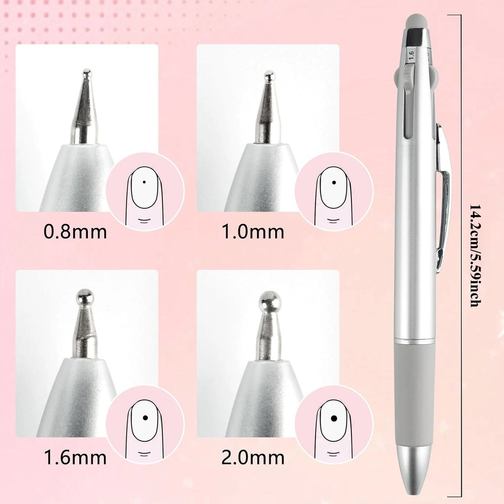 5-in-1 Nail Art Dotting Tool Ballpoint Pen | Nixie Pro Set Nail Art Dotting Tool Nixie