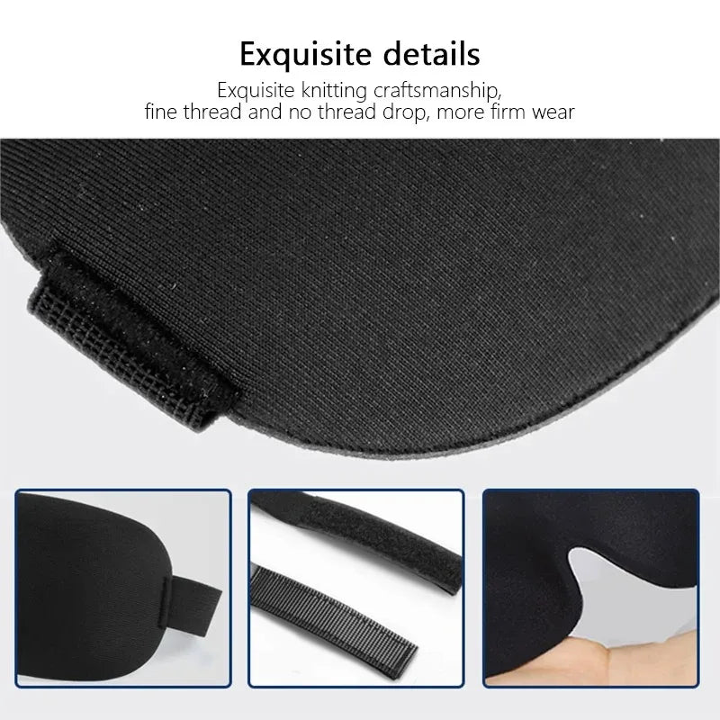 Nixie 3D Blackout Sleep Mask – Travel Eye Cover for All Sleepers Sleep Eye Mask Nixie