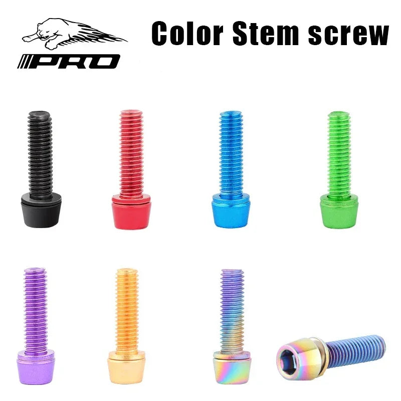 6pcs M5 Stainless Steel Bike Stem Screws & Handlebar Bolts Bike Stem Bolts Nixie